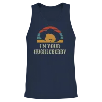 I'm Your Huckleberry Vintage Retro Tee Gift Item Unisex Tank Top - Navy – 2