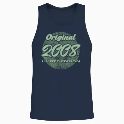 18. Geburtstag Mädchen Junge 18 Jahre 2008 Lustig Geschenk Unisex Tank Top - Navy