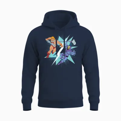 Die Meister Des Universums He-Man Gegen Skeletor Unisex Hoodie - Navy