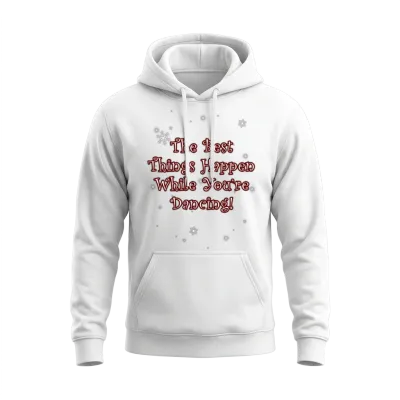 Dancing Girl Unisex Hoodie - White