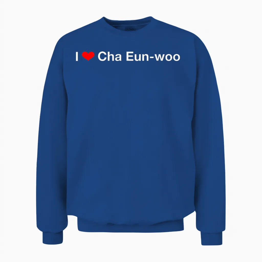 In the Heart, Cha Eun-Woo Unisex Sweatshirt in Royal