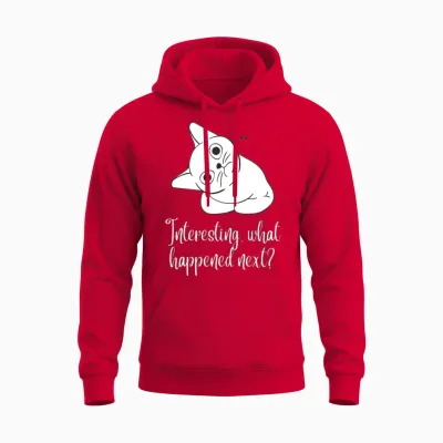 Funny Kitten Unisex Hoodie - Red