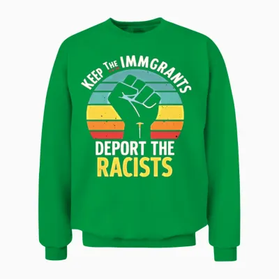 Anti Racism Diversity Justice Unisex Sweatshirt - Irish Green
