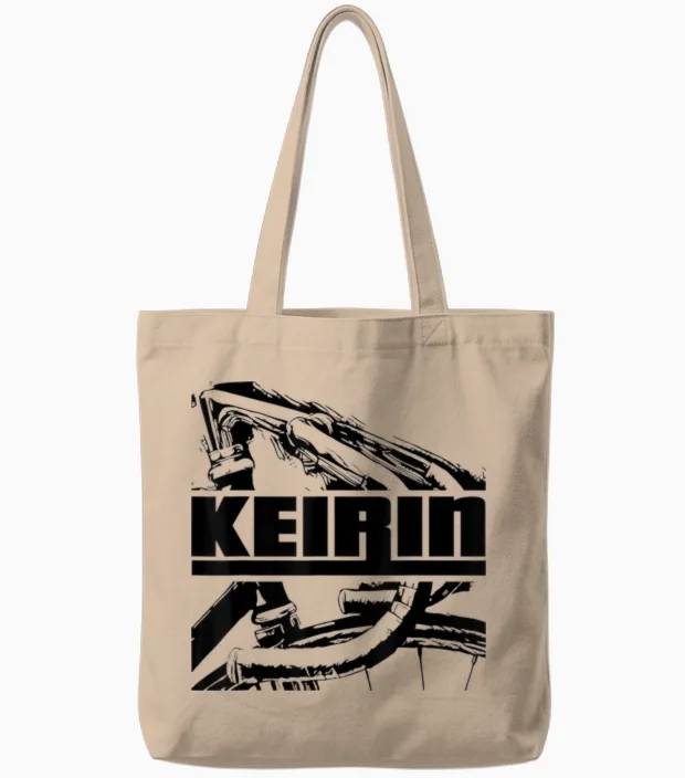 Bahnrad Rennrad Fahrrad Rennen Und Japanisches Keirin Tote Bags in Natural