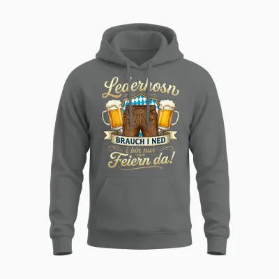 Trachtenshirt Herren Tracht Shirt Passend Für Oktoberfest Unisex Hoodie - Graphite Heather