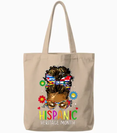 Hispanic Heritage Month Shirt Latin Teacher Women Girls Tote Bags - Natural