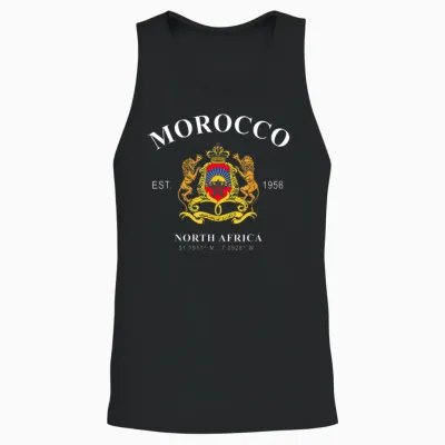 Marokko Geschenk Flagge Morocco Marokkaner Berber Nafri Unisex Tank Top - Black