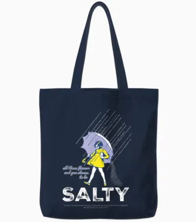 Salty Sprinkle Tote Bags - Navy