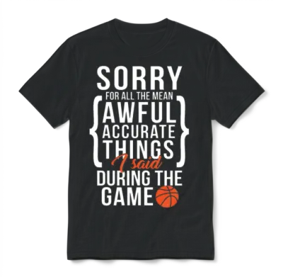 Funny Basketball Player Design Unisex T-Shirt - Black