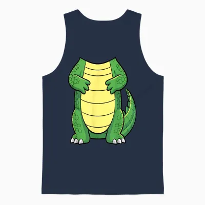 Crocodile Body Shirt Adult Kids Men Women Alligator Costume Unisex Tank Top - Navy
