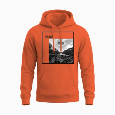 Opus Magma by Sacha Kwach Unisex Hoodie - Orange