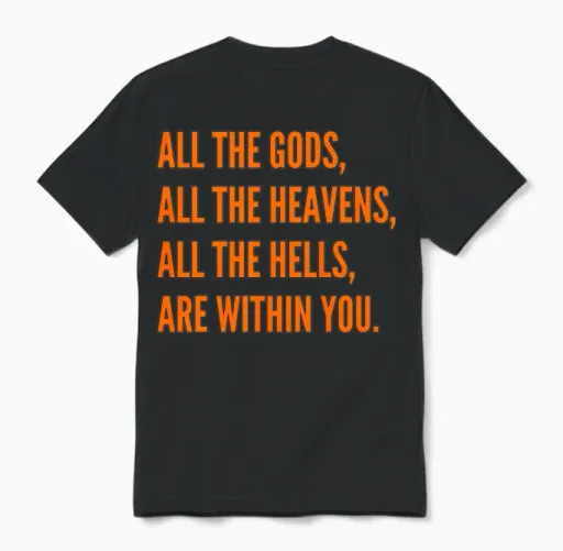 All the Gods, All the Heavens Unisex T-Shirt in Black