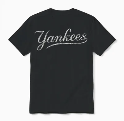 Vintage Yankee Name Personalized Unisex T-Shirt - Black