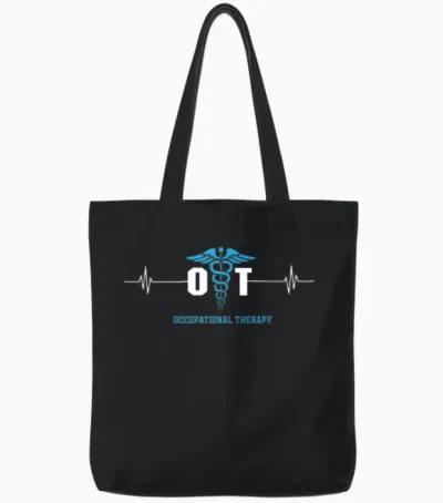 Occupational Therapy Tote Bags - Black