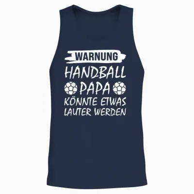 Warnung Handball Papa Handball Papa Unisex Tank Top - Navy