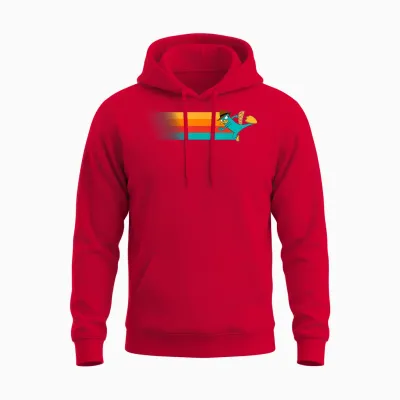 Disney Channel Phineas and Ferb Perry the Platypus T-Shirt Small Unisex Hoodie - Red