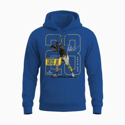 License Champs Fernando Tatis Jr | San Diego Mlb Player League | Mlbtat4037 T-Shirt, Small, Brown Unisex Hoodie - Royal