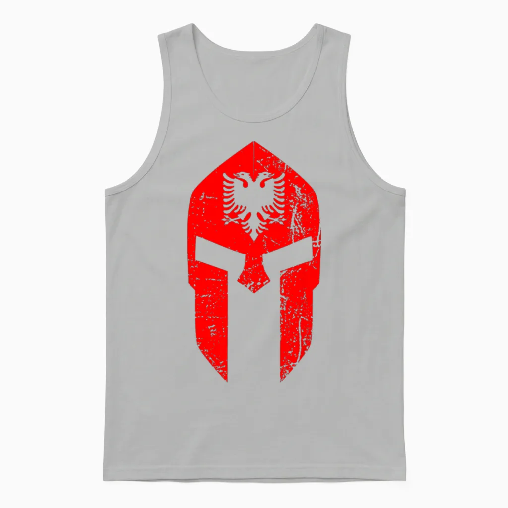 Albanien Geschenk Flagge Albania Vintage Albaner Kosovo Unisex Tank Top in Ash