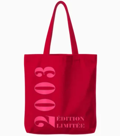 21 Years Anniversary Year 2003 Limited Edition Woman 2003 T-Shirt, Black Tote Bags - Red