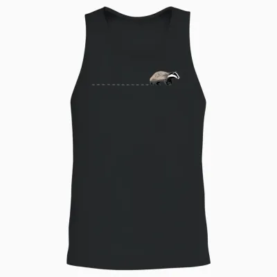 Dachsspuren Dachse Spuren Tierliebhaber Waldtier Dachs Unisex Tank Top - Black