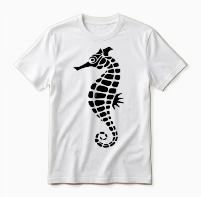 The Horse Sea - Lovers Unisex T-Shirt in White