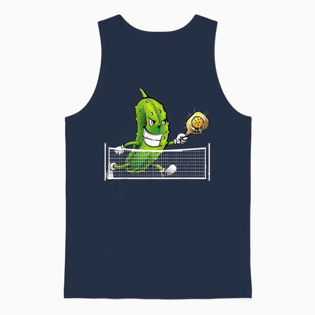 Cute Pickleball for Men Women Racket Sport Pickleball Lover Unisex Tank Top in Navy