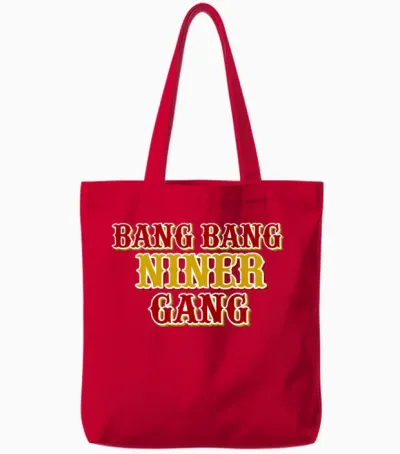 Bang Bang Niner Gang Tote Bags - Red