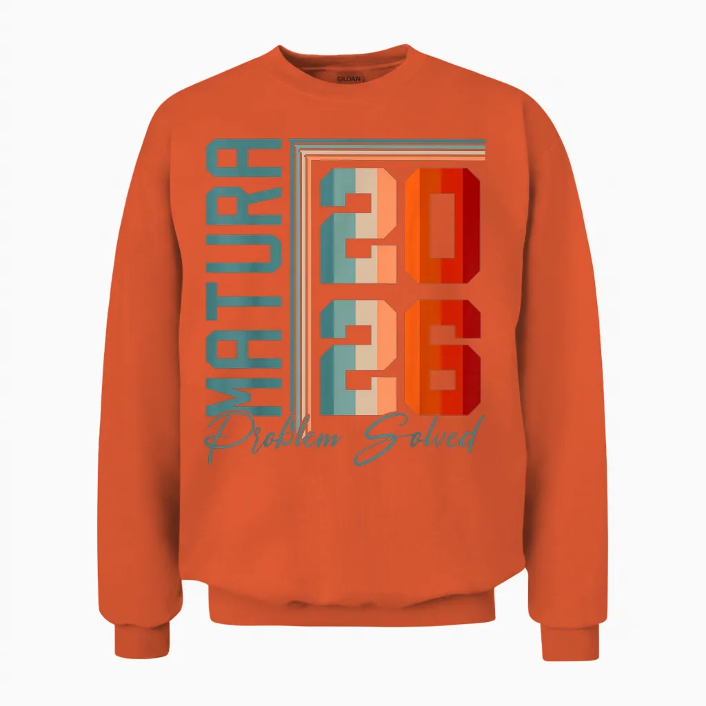 Matura 2026 | Maturant | Maturantin | Abschluss Absolventen Unisex Sweatshirt in Orange