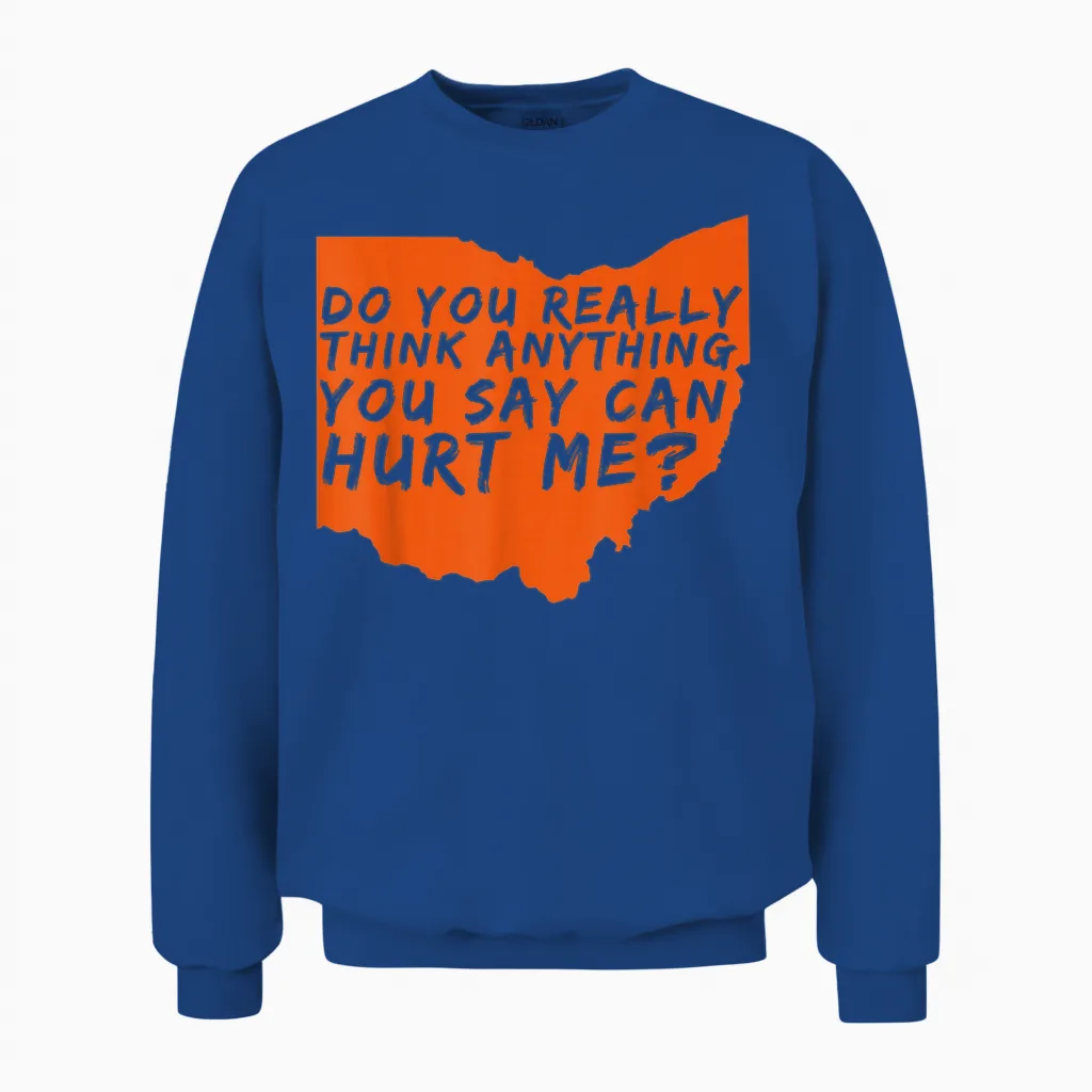 Being a Cleveland Fan T-Shirt - Funny Sports Unisex Sweatshirt in Royal