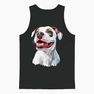 Dog Unisex Tank Top - Black