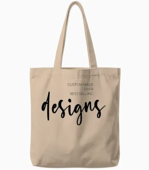 Custom Made Over Best Selling Designs Tote Bags in Natural