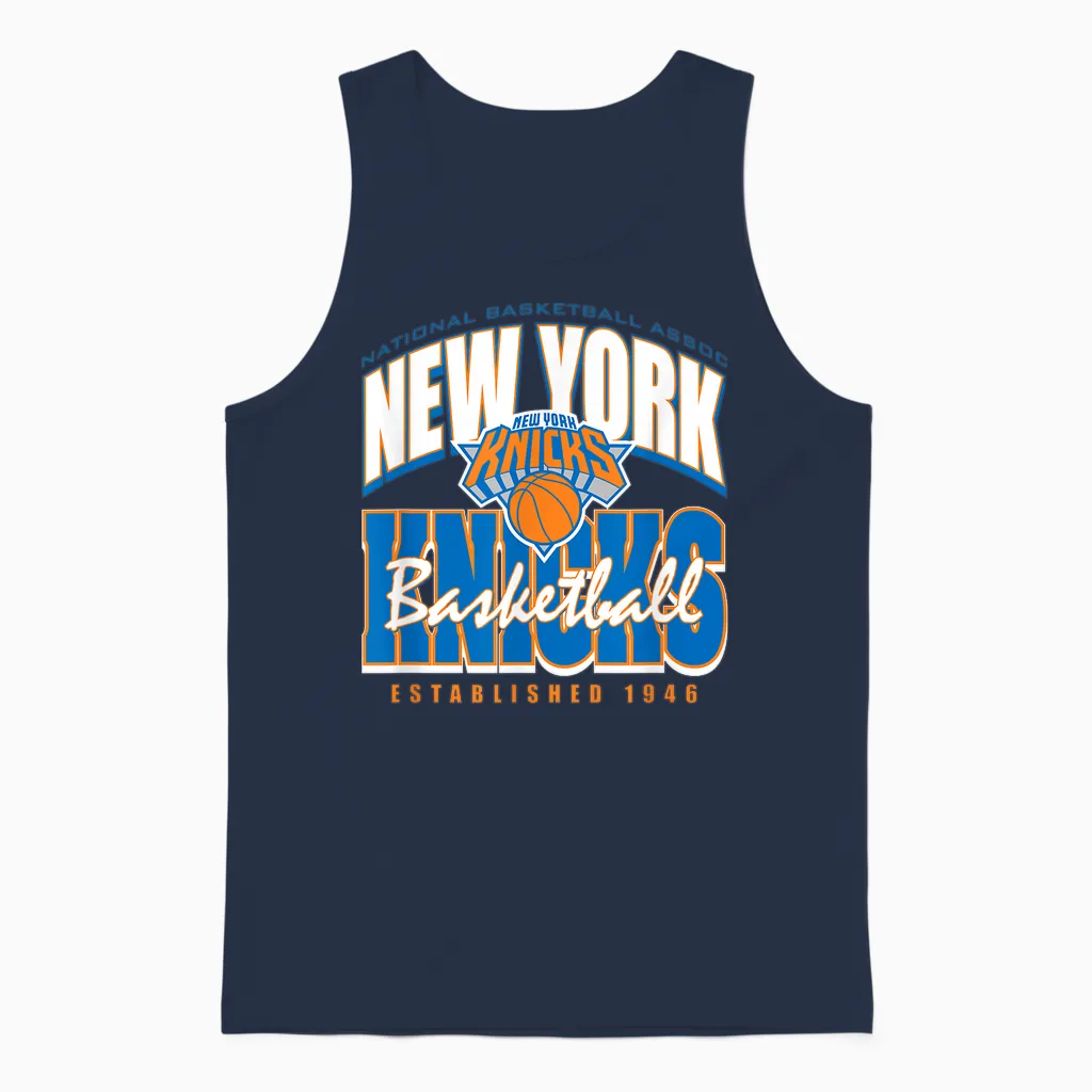 Nba Official New York Knicks Sorgen Für Krach Unisex Tank Top in Navy