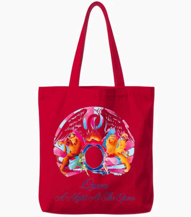 Queen Official an Evening in the Opera Tote Bags in Red