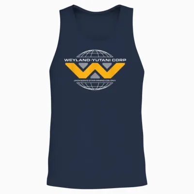 Alien: Romulus Weyland Yutani Corp Mining Colony Badge Unisex Tank Top - Navy