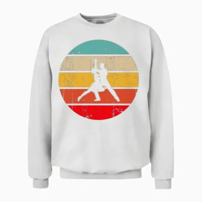 Dance Retro Unisex Sweatshirt - White