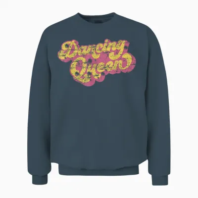 Dancing Queen Shirt Vintage Dancing 70s Unisex Sweatshirt - Dark Heather