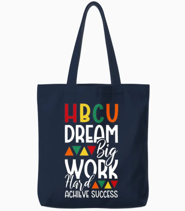 Hbcu Apparel Historical Black College Hbcu Tote Bags in Navy