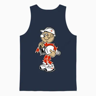 Reddy Kilowatt Unisex Tank Top - Navy