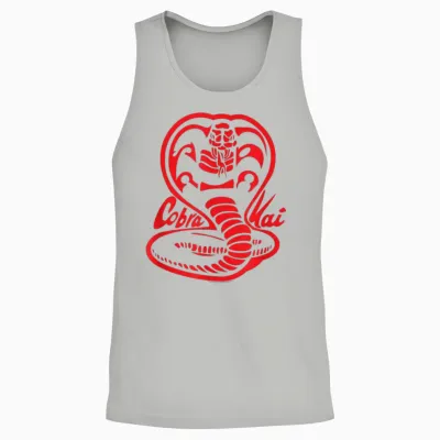 Cobra Kai Red Cobra Logo Tv Show Unisex Tank Top - Ash