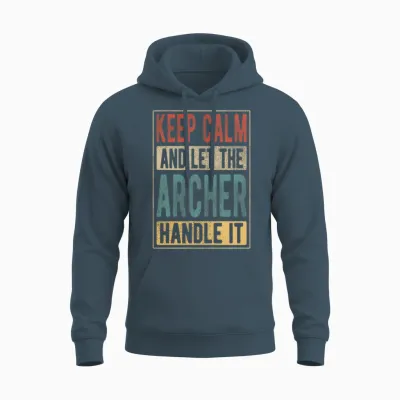 Archer Retro Gift Unisex Hoodie - Dark Heather