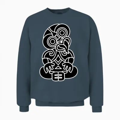 Hei Tiki New Zealand Maori Unisex Sweatshirt - Dark Heather