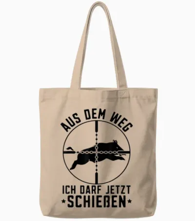 Aus Dem Weg Jagdschein Bestanden Jäger Jagdprüfung Tote Bags - Natural