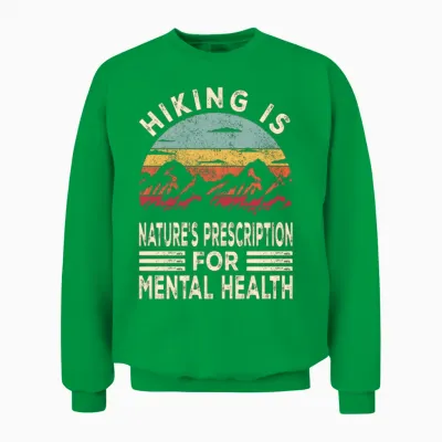 Hiking and Tal Health Unisex Sweatshirt - Irish Green