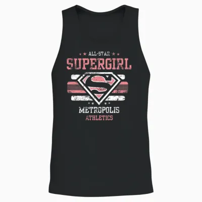 Dc Comics Supergirl Logo All-Star Unisex Tank Top - Black