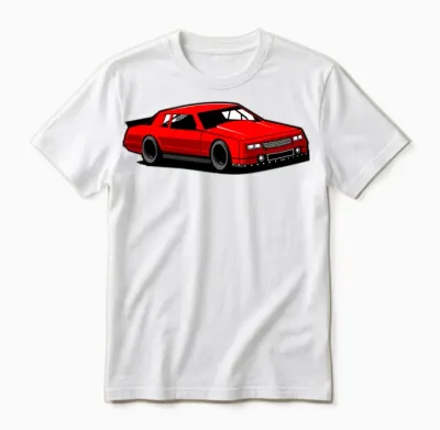 Chevy Monte Carlo Racing Car Unisex T-Shirt - White
