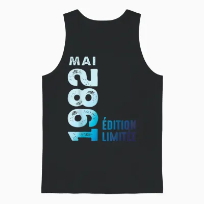 édition Limitée Mai 1982 Cadeau D'anniversaire 1982 Unisex Tank Top - Black