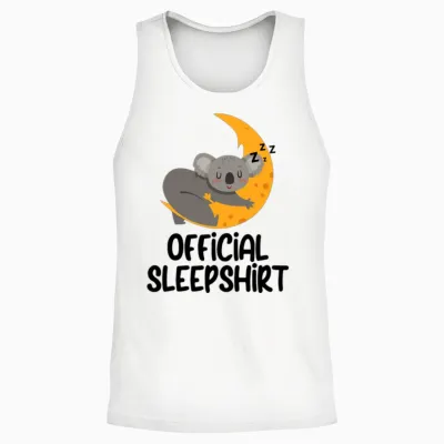 Funny Animal Shirt Funny Picture Unisex Tank Top - White