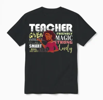 Hbcu Teacher Afro Historically Black College Unisex T-Shirt - Black