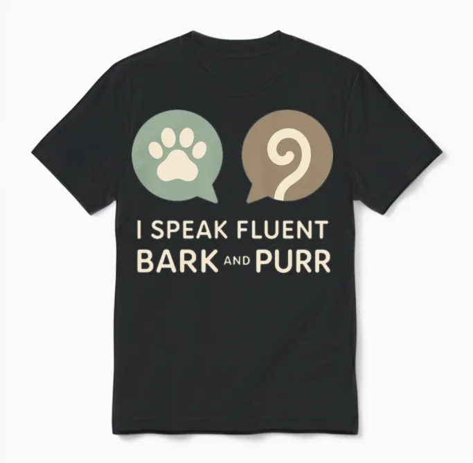 Animal Shelter Worker Animal Rescue Volunteer Unisex T-Shirt in Black