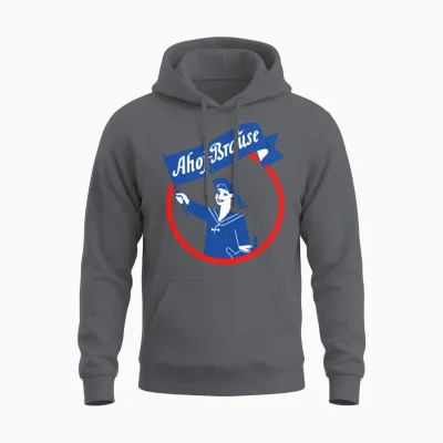 Ahoj Brause Unisex Hoodie - Charcoal